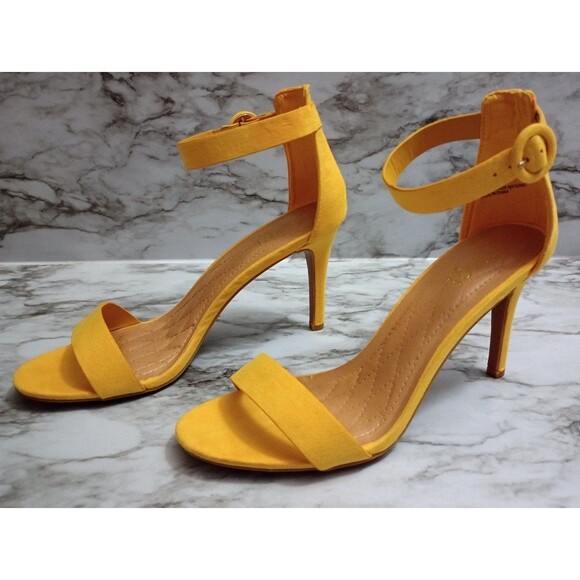 Rouge Yellow Heels Size 9 - Picture 1 of 12